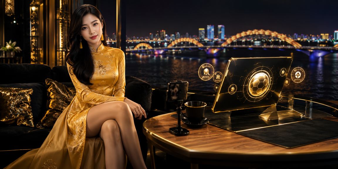 Người dùng VIP nhận thưởng xổ số tại Đà Nẵng mặc áo dài truyền thống