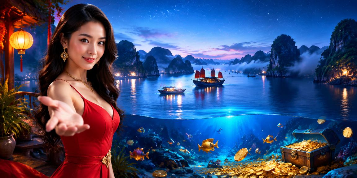 Lễ hội xổ số và đặt cược tại vịnh Hạ Long nhìn từ xa