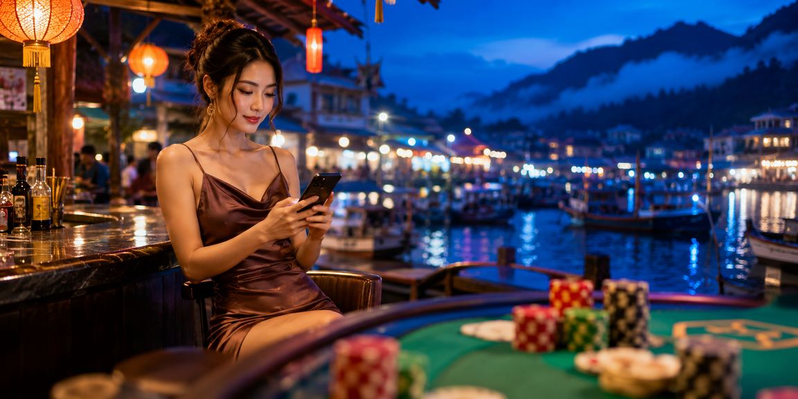 Khách hàng chơi baccarat và kiểm tra giao dịch tại quán cà phê Sa Pa vùng núi phía Bắc